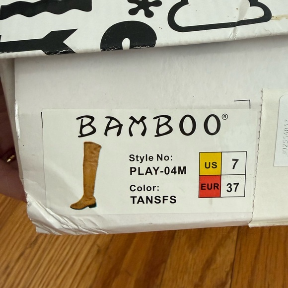 BAMBOO Tan Over-the-Knee Boots